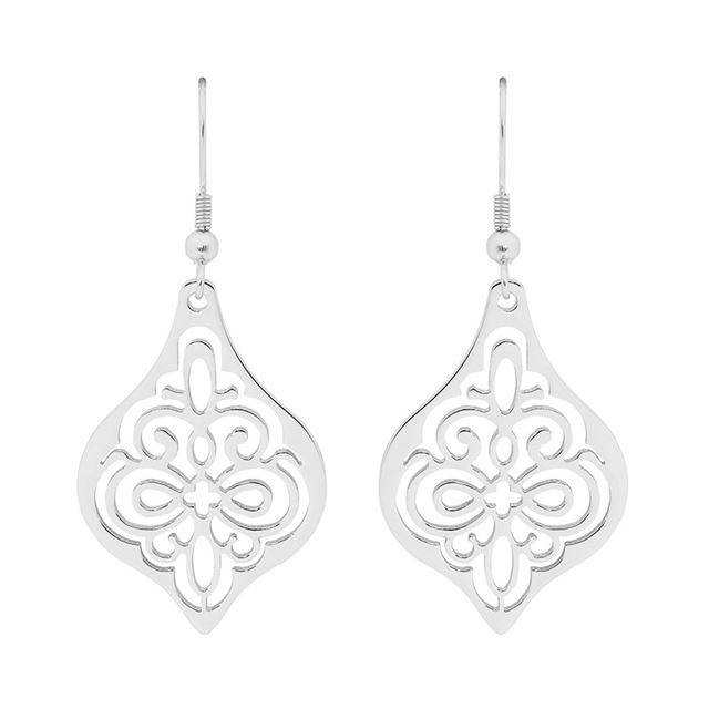 Stainless Steel Drop Earrings   