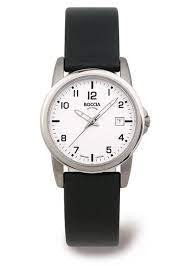 Boccia Ladies on Black Leather Strap *23033