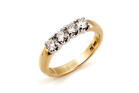 4 Stone Diamond Eternity Ring