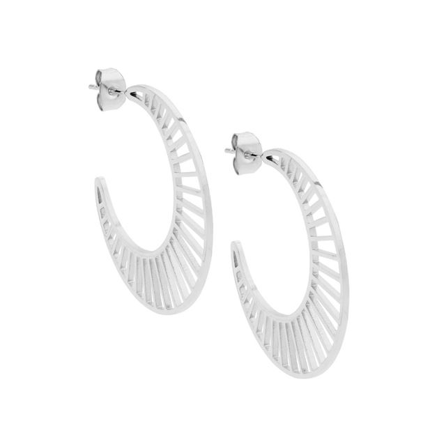 Stainless Steel Hoop Earrings   46007