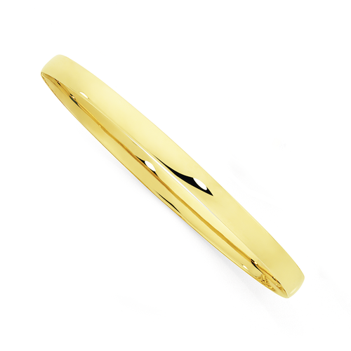 Yellow Gold Bangle - Size 68