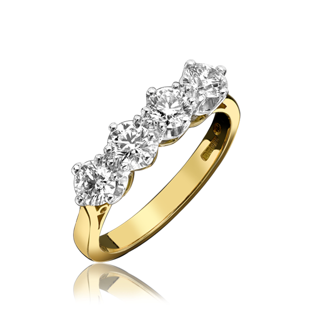 Oval Shape Past Present & Future Diamond Wedding Set -  244M0SJADFHWG-WS-1.25 – Seita Jewelers